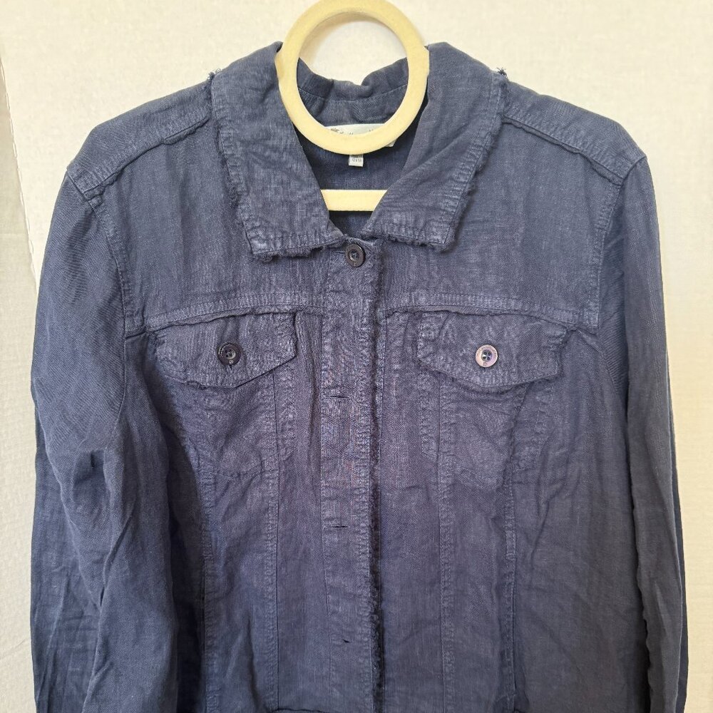 Margaritaville Linen Navy Blue Jacket